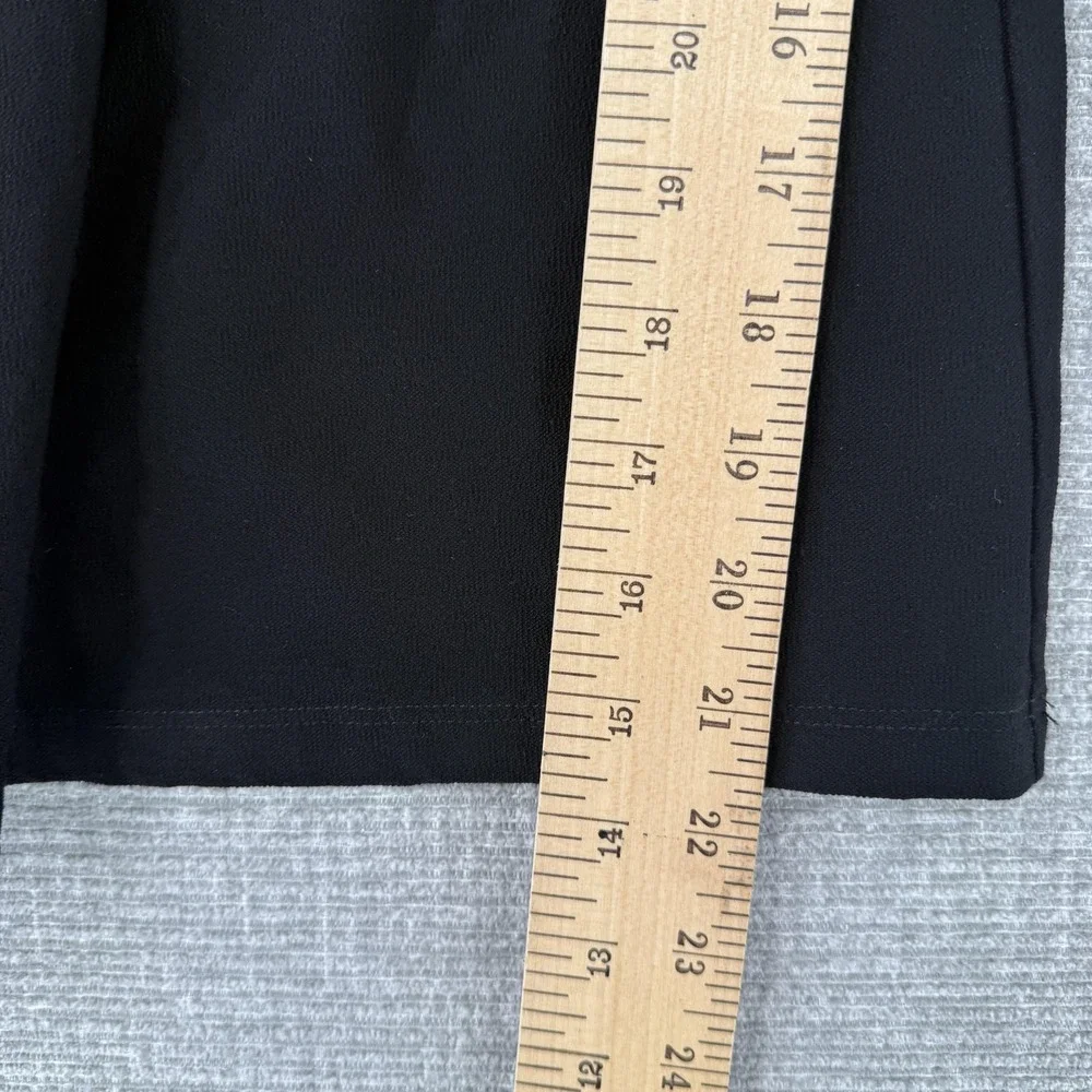 Eileen Fisher Dress Womens XS Black Midi Fit & Flare Sleeveless Pleated‎ Pockets